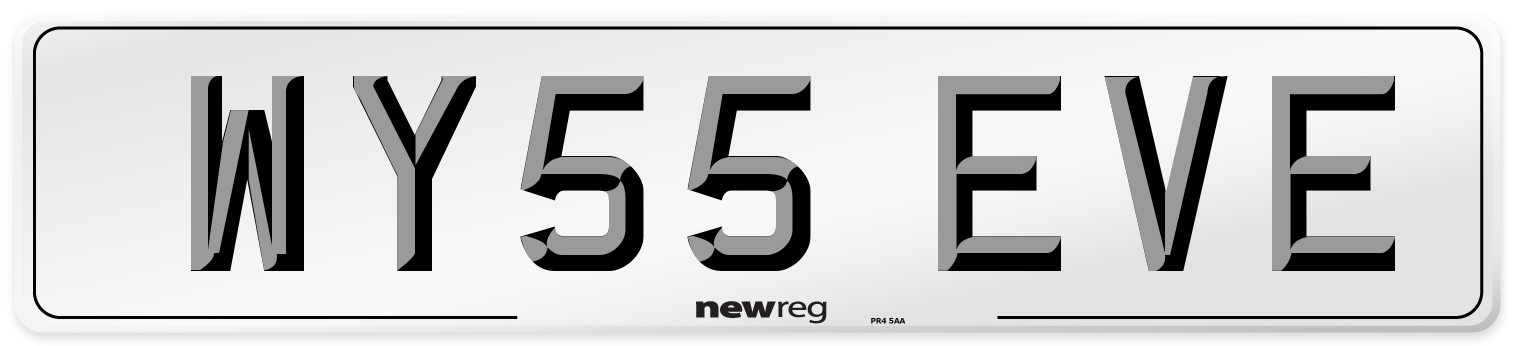 WY55 EVE Number Plate from New Reg